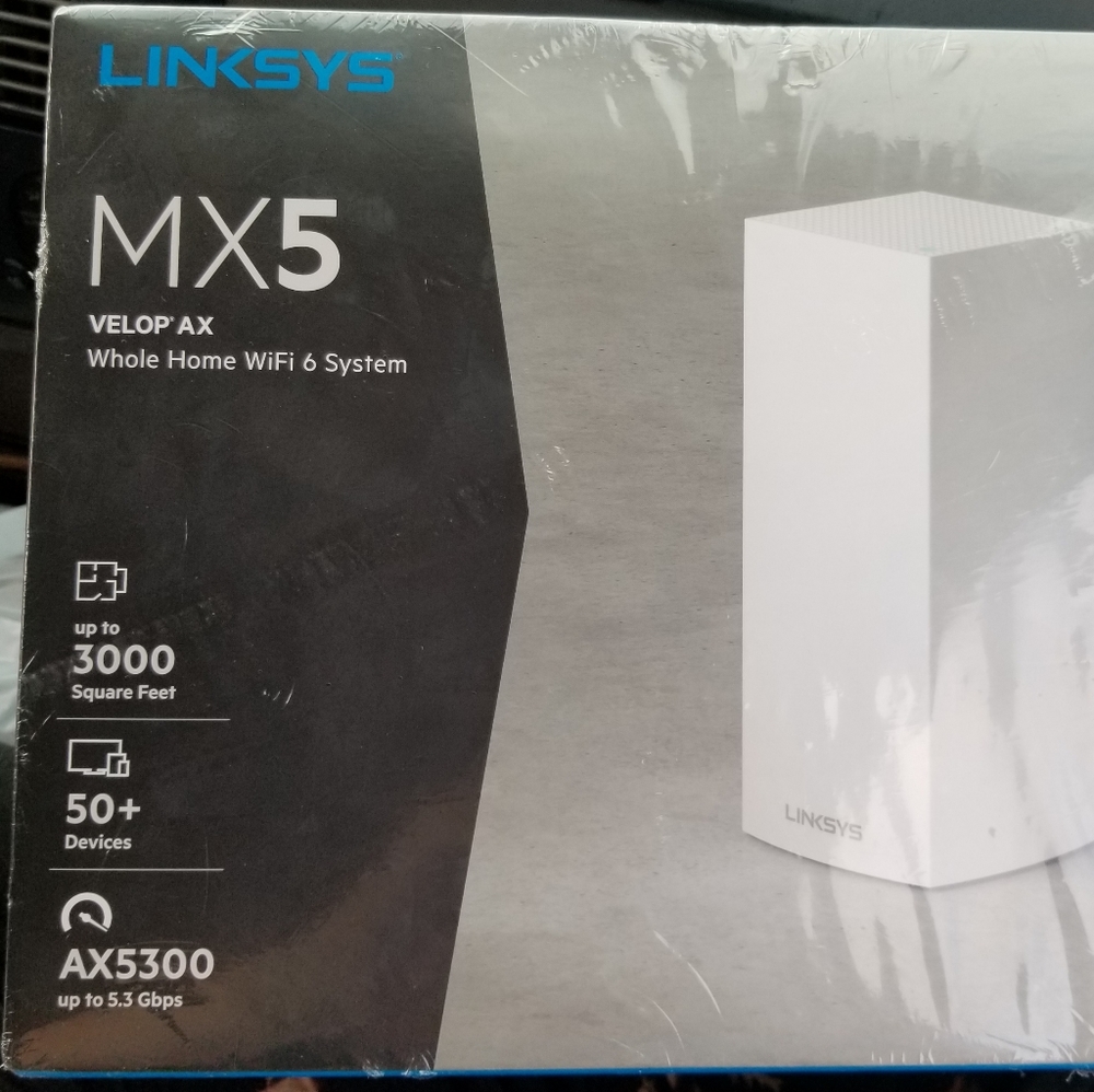 Hello, this is a MX5 velop AX WIFI 6 System.